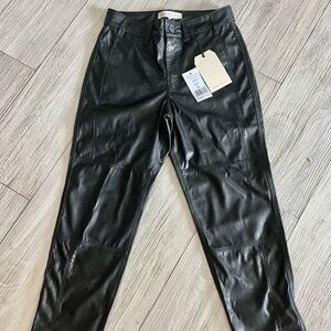 Current Elliott faux leather pants size 26- never worn!
